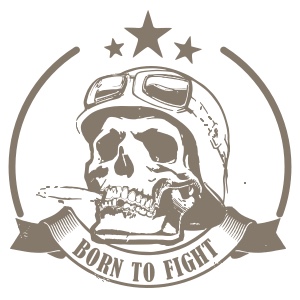 BORN TO FIGHT – deser camouflage limited edition